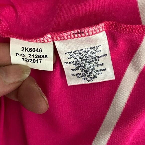Vineyard Vines Womens Pink Striped Sleeveless Polo Shirt Size Large - Picture 6 of 6